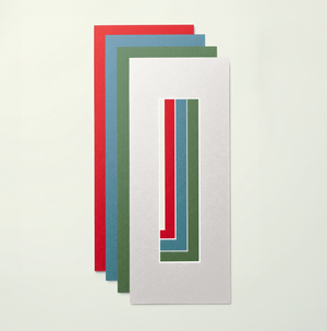 4 bordures colorées - vintage - 20×4cm